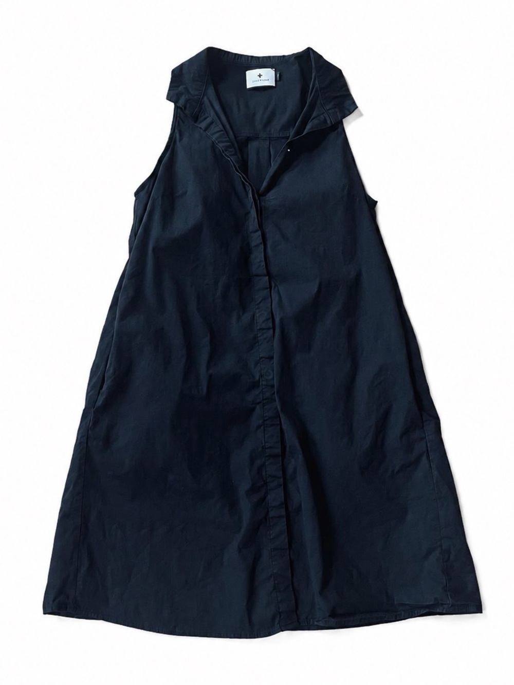Tuckernuck Charlie Black Sleeveless Button Front A-Line Dress Small - Picture 5 of 11
